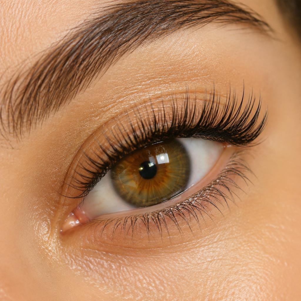 Classic eyelash extensions applied at Kolls Lash Bar, Sea Point, Cape Town